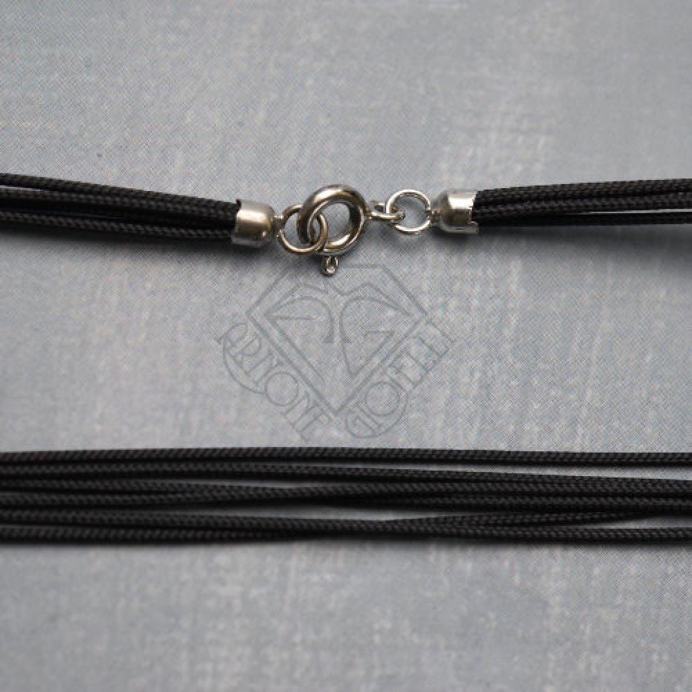 Cordone multifilo chiusura in argento